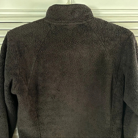 The North Face Fuzzy osito  Pull up Sweater Black Womens size Small - Picture 7 of 16